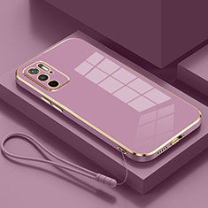 Coque Ultra Fine Silicone Souple Housse Etui S01 pour Xiaomi Redmi Note 10 5G Violet