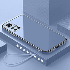 Coque Ultra Fine Silicone Souple Housse Etui S01 pour Xiaomi Redmi Note 11 4G (2021) Gris Lavende