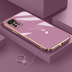 Coque Ultra Fine Silicone Souple Housse Etui S01 pour Xiaomi Redmi Note 11 Pro 5G Violet