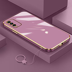 Coque Ultra Fine Silicone Souple Housse Etui S02 pour Xiaomi Redmi Note 9 4G Violet