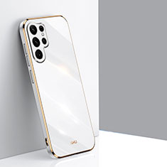 Coque Ultra Fine Silicone Souple Housse Etui S04 pour Samsung Galaxy S21 Ultra 5G Blanc