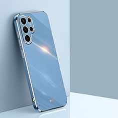 Coque Ultra Fine Silicone Souple Housse Etui S04 pour Samsung Galaxy S21 Ultra 5G Bleu