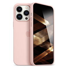 Coque Ultra Fine Silicone Souple Housse Etui S05 pour Apple iPhone 14 Pro Or Rose