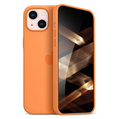 Coque Ultra Fine Silicone Souple Housse Etui S05 pour Apple iPhone 15 Orange