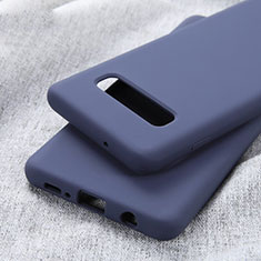 Coque Ultra Fine Silicone Souple Housse Etui U01 pour Samsung Galaxy S10 Bleu