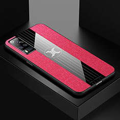 Coque Ultra Fine Silicone Souple Housse Etui X01L pour Vivo Y53s NFC Rouge