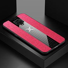 Coque Ultra Fine Silicone Souple Housse Etui X01L pour Xiaomi Redmi Note 9 Pro Max Rouge