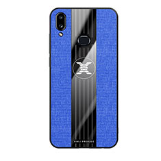 Coque Ultra Fine Silicone Souple Housse Etui X02L pour Samsung Galaxy A10s Bleu