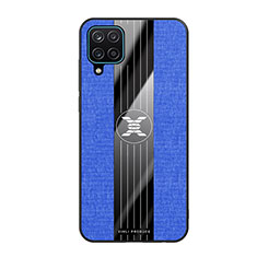 Coque Ultra Fine Silicone Souple Housse Etui X02L pour Samsung Galaxy A12 5G Bleu