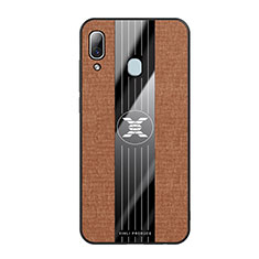 Coque Ultra Fine Silicone Souple Housse Etui X02L pour Samsung Galaxy A30 Marron