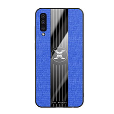 Coque Ultra Fine Silicone Souple Housse Etui X02L pour Samsung Galaxy A50S Bleu