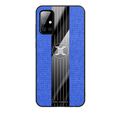 Coque Ultra Fine Silicone Souple Housse Etui X02L pour Samsung Galaxy A71 4G A715 Bleu