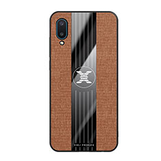 Coque Ultra Fine Silicone Souple Housse Etui X02L pour Samsung Galaxy M02 Marron