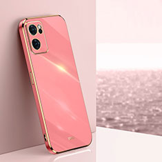 Coque Ultra Fine Silicone Souple Housse Etui XL1 pour Oppo Find X5 Lite 5G Rose Rouge