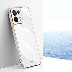 Coque Ultra Fine Silicone Souple Housse Etui XL1 pour Oppo Reno9 Pro 5G Blanc