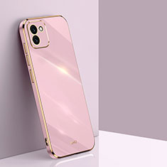 Coque Ultra Fine Silicone Souple Housse Etui XL1 pour Samsung Galaxy A03 Rose