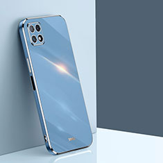 Coque Ultra Fine Silicone Souple Housse Etui XL1 pour Samsung Galaxy F42 5G Bleu