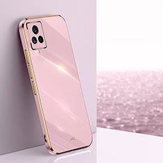 Coque Ultra Fine Silicone Souple Housse Etui XL1 pour Vivo iQOO 7 Legend 5G Rose