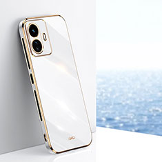 Coque Ultra Fine Silicone Souple Housse Etui XL1 pour Vivo iQOO Z6 Lite 5G Blanc