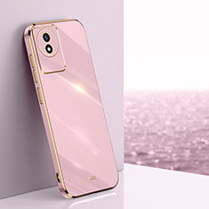 Coque Ultra Fine Silicone Souple Housse Etui XL1 pour Vivo Y02 Rose