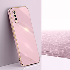 Coque Ultra Fine Silicone Souple Housse Etui XL1 pour Vivo Y12G Rose