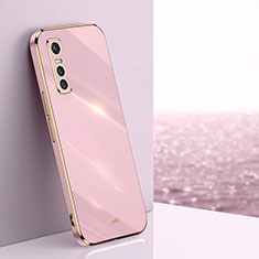 Coque Ultra Fine Silicone Souple Housse Etui XL1 pour Vivo Y73s 5G Rose