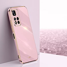 Coque Ultra Fine Silicone Souple Housse Etui XL1 pour Xiaomi Redmi Note 11 Pro+ Plus 5G Rose