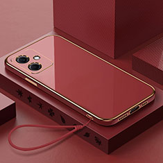 Coque Ultra Fine Silicone Souple Housse Etui XL3 pour Xiaomi Redmi Note 12R Pro 5G Rouge