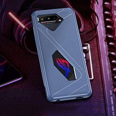 Coque Ultra Fine Silicone Souple Housse Etui ZJ1 pour Asus ROG Phone 5 Pro Bleu