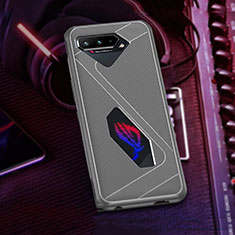 Coque Ultra Fine Silicone Souple Housse Etui ZJ1 pour Asus ROG Phone 5s Gris