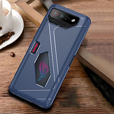 Coque Ultra Fine Silicone Souple Housse Etui ZJ1 pour Asus ROG Phone 7 Bleu