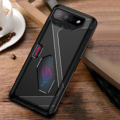 Coque Ultra Fine Silicone Souple Housse Etui ZJ1 pour Asus ROG Phone 7 Pro Noir