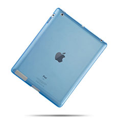 Coque Ultra Fine Silicone Souple Transparente pour Apple iPad 3 Bleu Ciel