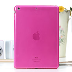 Coque Ultra Fine Silicone Souple Transparente pour Apple iPad Air Rose Rouge