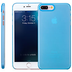 Coque Ultra Fine Silicone Souple Transparente T11 pour Apple iPhone 7 Plus Bleu