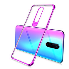 Coque Ultra Fine TPU Souple Housse Etui Transparente A02 pour Oppo R17 Pro Violet