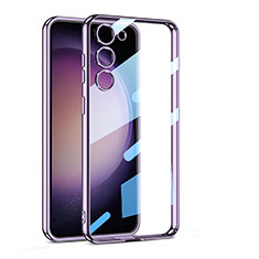 Coque Ultra Fine TPU Souple Housse Etui Transparente AC1 pour Samsung Galaxy S25 5G Violet