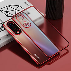 Coque Ultra Fine TPU Souple Housse Etui Transparente AN1 pour Huawei Honor 50 Pro 5G Rouge