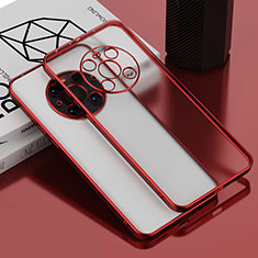 Coque Ultra Fine TPU Souple Housse Etui Transparente AN1 pour Huawei Mate 40 Pro Rouge