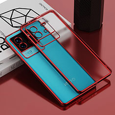 Coque Ultra Fine TPU Souple Housse Etui Transparente AN1 pour Vivo iQOO Neo6 SE 5G Rouge