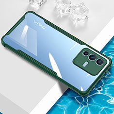 Coque Ultra Fine TPU Souple Housse Etui Transparente BH1 pour Vivo V23 5G Vert