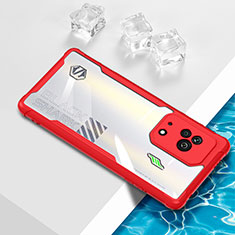 Coque Ultra Fine TPU Souple Housse Etui Transparente BH1 pour Xiaomi Black Shark 5 5G Rouge