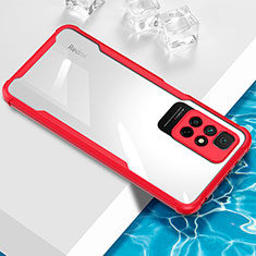 Coque Ultra Fine TPU Souple Housse Etui Transparente BH1 pour Xiaomi Poco M4 Pro 5G Rouge