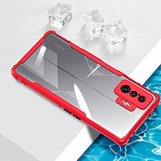 Coque Ultra Fine TPU Souple Housse Etui Transparente BH1 pour Xiaomi Redmi K50 Gaming 5G Rouge