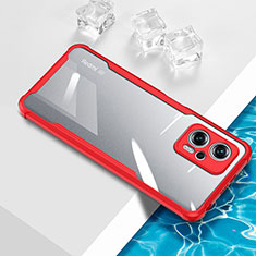 Coque Ultra Fine TPU Souple Housse Etui Transparente BH1 pour Xiaomi Redmi K50i 5G Rouge