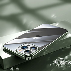Coque Ultra Fine TPU Souple Housse Etui Transparente Bling-Bling LD2 pour Apple iPhone 13 Pro Vert