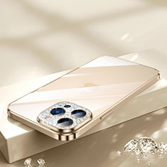 Coque Ultra Fine TPU Souple Housse Etui Transparente Bling-Bling LD2 pour Apple iPhone 14 Pro Or