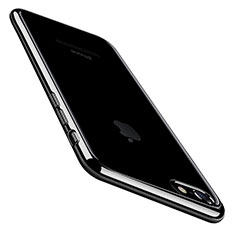 Coque Ultra Fine TPU Souple Housse Etui Transparente C01 pour Apple iPhone 8 Noir