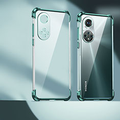 Coque Ultra Fine TPU Souple Housse Etui Transparente D01 pour Huawei Honor 50 Pro 5G Vert