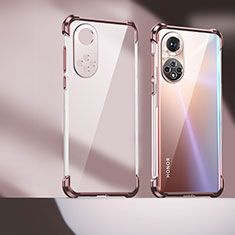 Coque Ultra Fine TPU Souple Housse Etui Transparente D01 pour Huawei Nova 9 Or Rose